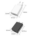 India Fast Charger Adapter 5v Iphone Wall Charger 12w uSB Wall Mobile Charger White&Black