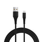 Nylon Braided USB Charger Cable , 1.2m 2m Sync Fast Charging Type C Cable